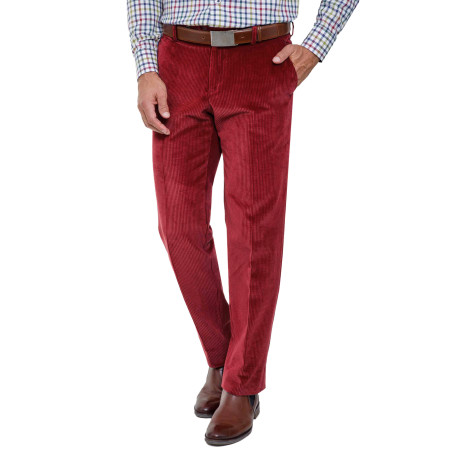 Pantalon velours griotte