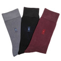 Chaussettes Triolet - Trio 3 - Bordeaux/Gris/Noir - les 3