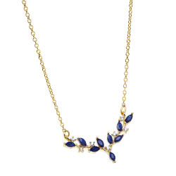 Collier pluie d’étoiles bleues