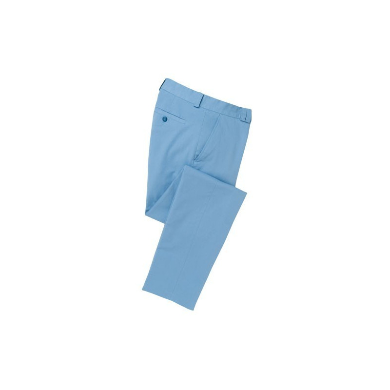 Pantalon Coton Pima Extensible Bleu