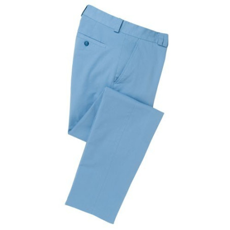 Pantalon Coton Pima Extensible Bleu
