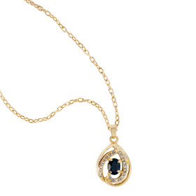 Pendentif saphir, par l’Homme Moderne.