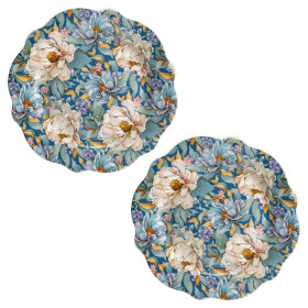 Assiettes pivoines - Les 2, par l’Homme Moderne.