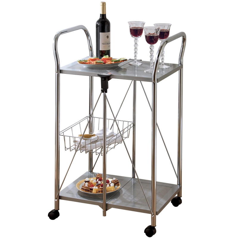 Desserte pliante en métal