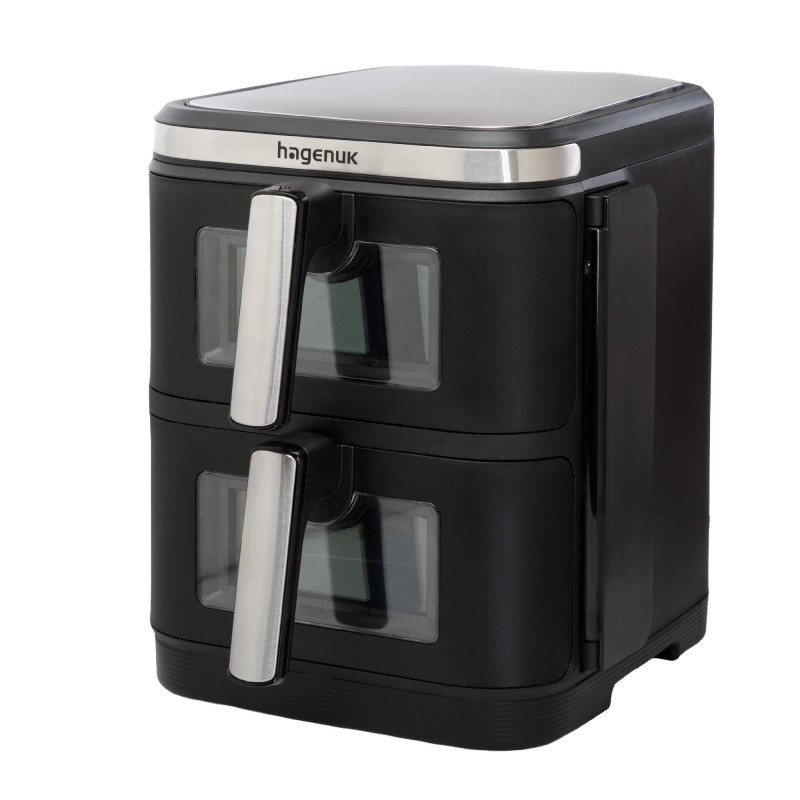 Friteuse air chaud à double cuve