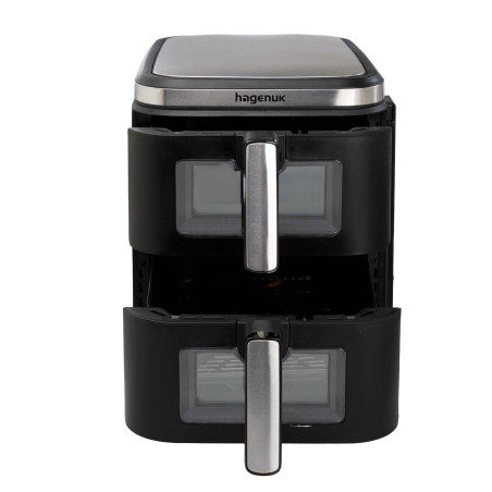 Friteuse air chaud à double cuve