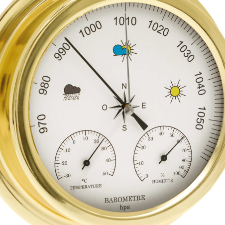 Baromètre 3 en 1 Gold