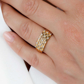 Bague or & diamants (2)