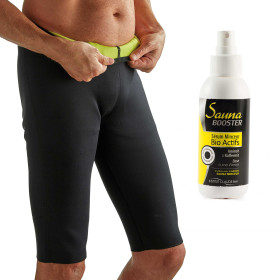 Panty sauna minceur, Taille : M (38/40), Couleur : Noir, par l’Homme Moderne.