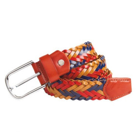 Ceinture Tressée Tricolore, Ceinture : 90, Couleur : Multicolore, par l’Homme Moderne.