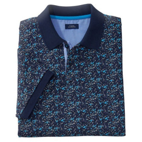 Polo Coton Trendy Bleu, Tour de poitrine : L (104/108), Couleur : Bleu, par l’Homme Moderne.