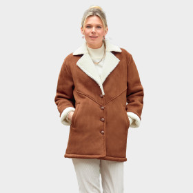 Manteau Micro-Skin®, Taille : 38/40, Couleur : Marron, par l’Homme Moderne.