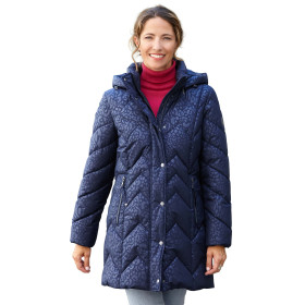 Doudoune mi-longue Marina, Taille : 44, Couleur : Marine, par l’Homme Moderne.