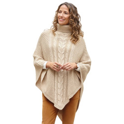 Poncho col roulé