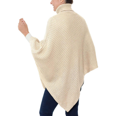 Poncho col roulé