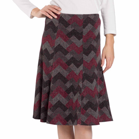 Jupe jacquard à panneaux