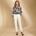 Pantalon infroissable Ivoire