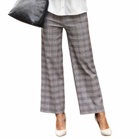 Pantalon carreaux Victoria, Taille : 38/40, Couleur : Gris, par l’Homme Moderne.