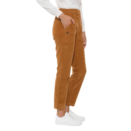 Pantalon velours "ventre plat"