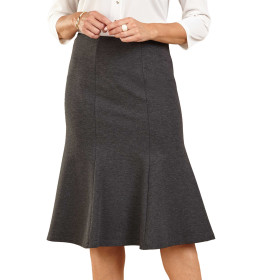 Jupe maille extensible, Taille : 38/40, Couleur : Gris, par l’Homme Moderne.