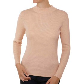 Pull maille côtelée, Taille : 38/40, Couleur : Beige, par l’Homme Moderne.