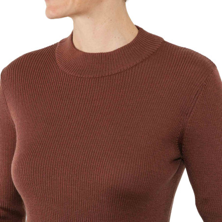 Pull maille côtelée