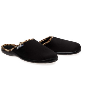Mules léopard Airplum, Pointure : 36, Couleur : Noir, par l’Homme Moderne.