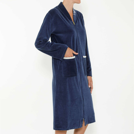 Robe de chambre zippée Saphir