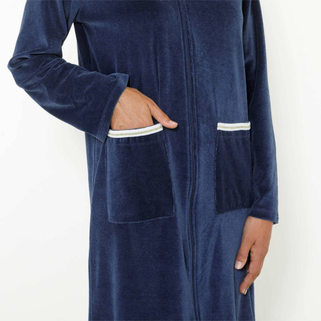 Robe de chambre zippée Saphir