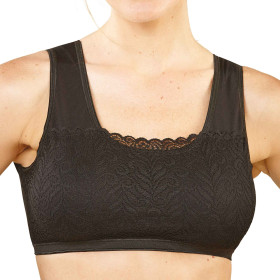 Brassières dentelle - les 2, Couleur : Blanc/Noir, Taille : M (95/100), par l’Homme Moderne.