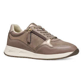 Baskets zippées Geox, Pointure : 36, Couleur : Taupe, par l’Homme Moderne.