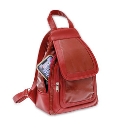Sac à dos patchwork cuir