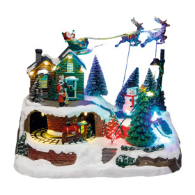 Village de Noël musical et lumineux, par l’Homme Moderne.