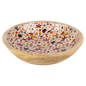 Le plat en bois et émail, par l’Homme Moderne.