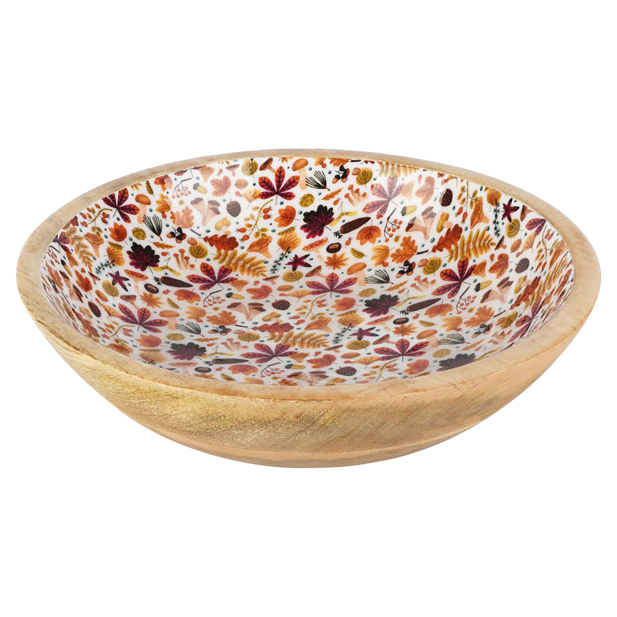 Le plat en bois et émail