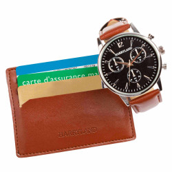La montre + le porte-cartes Harryland