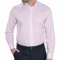 Chemise droite imprimé micro motif col boutonné