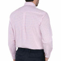 Chemise droite imprimé micro motif col boutonné