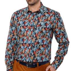 Chemise droite popeline...