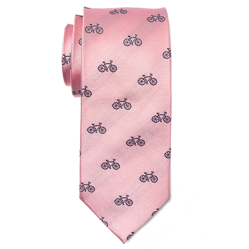 Cravate imprimée vélo