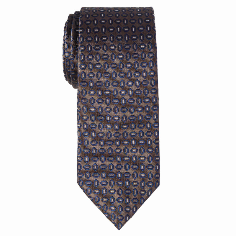 Cravate slim jacquard - Soie