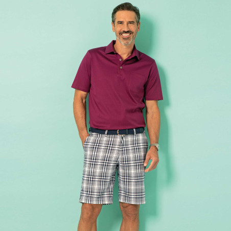 Bermuda carreaux extensible