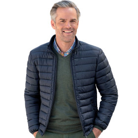 Doudoune, Taille : M, Couleur : Marine, par l’Homme Moderne.