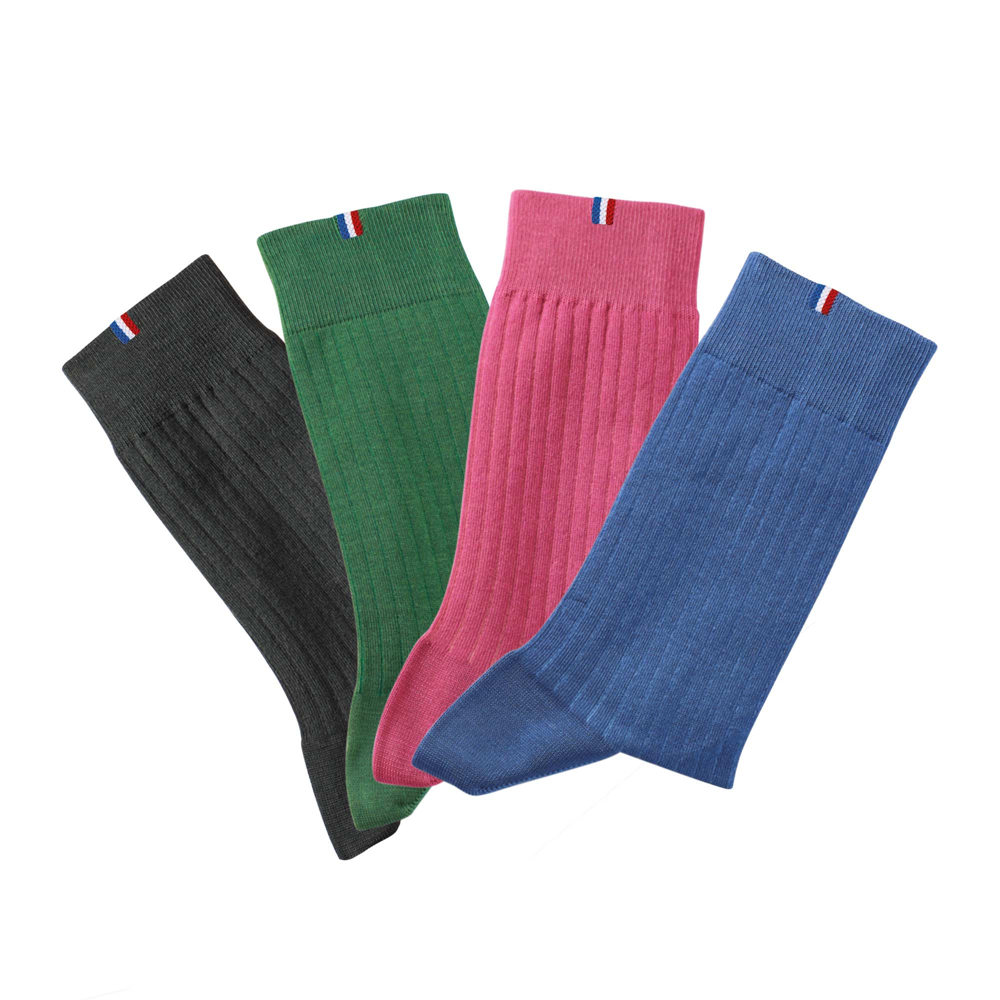 Chaussettes coton fil d'Ecosse - les 4 paires