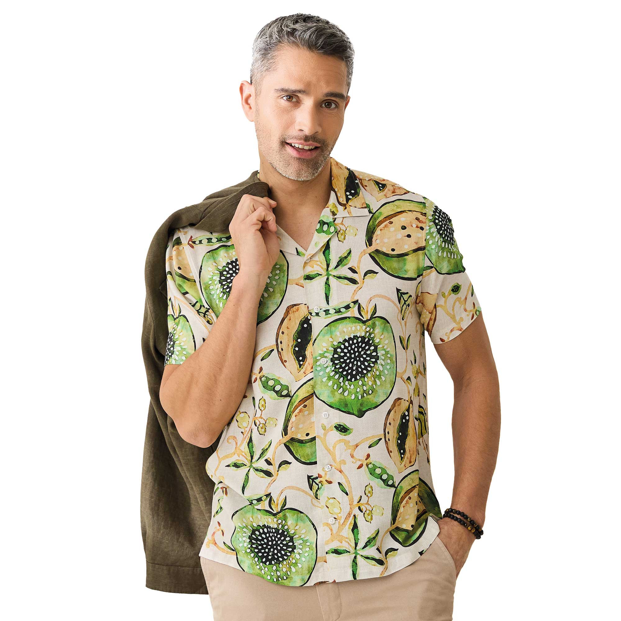 Chemisette droite viscose kiwi col bowling