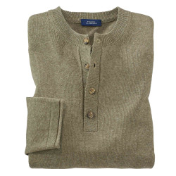 Pull tunisien col lin