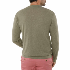 Pull tunisien col lin