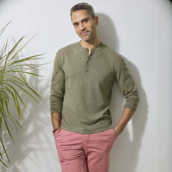 Pull tunisien col lin