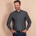 Chemise droite coton col boutonné