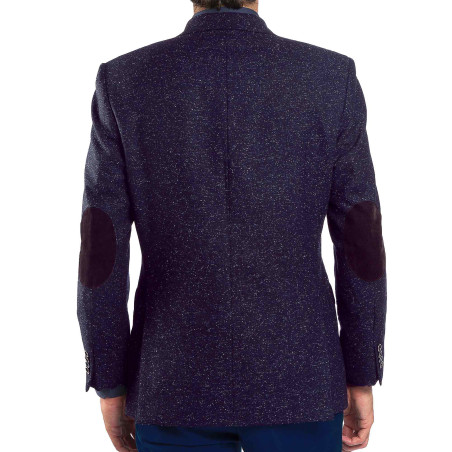 Veste tweed laine et soie